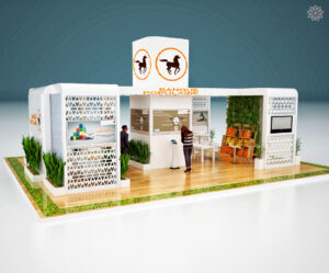Stand sur mesure conçu pour salon professionnel à Casablanca