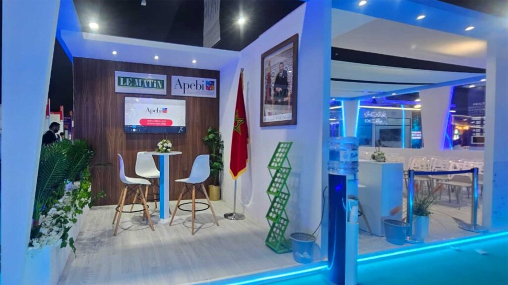 Exemple de stand modulaire réutilisable pour plusieurs événements